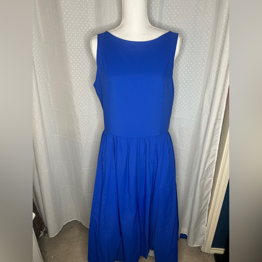 DKNY Blue Sleeveless Dress